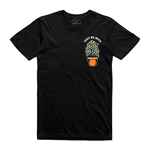 Hobo Jack Men's Black - Just Be Nice - T Shirt (Medium)