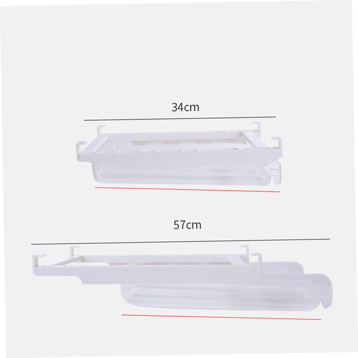 1pc Rolling Type Refrigerator Storage Rack Multi-function Container for Fridge Organization Lightweight and Easy to Clean Space-saving Design for Home Use