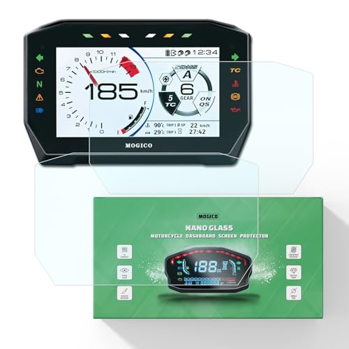 Mogico Motorcycle Accessories Nano Glass Dashboard Screen Protector Kit for