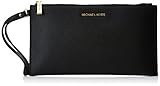 MICHAEL Michael Kors Women's Mercer Leather Clutch Bag Black One Size