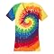 Joe's USA Koloa Surf Co. Colorful Tie-Dye T-Shirt (Large, Black Base) - View #9