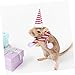 GANAZONO 2sets Cute Pet Scarves and Hats for Small Animals Festive Red-White and Red-Green Christmas Costume Accessories for Guinea Pigs and Hedgehogs Soft and Easy to Clean