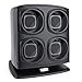 [ON SALE] Versa Quad Watch Winder in Black - Independently Controlled Settings - Multiple Direction and Timer Settings - Adjustable Watch Pillow - Plenty of Space for Large Watches