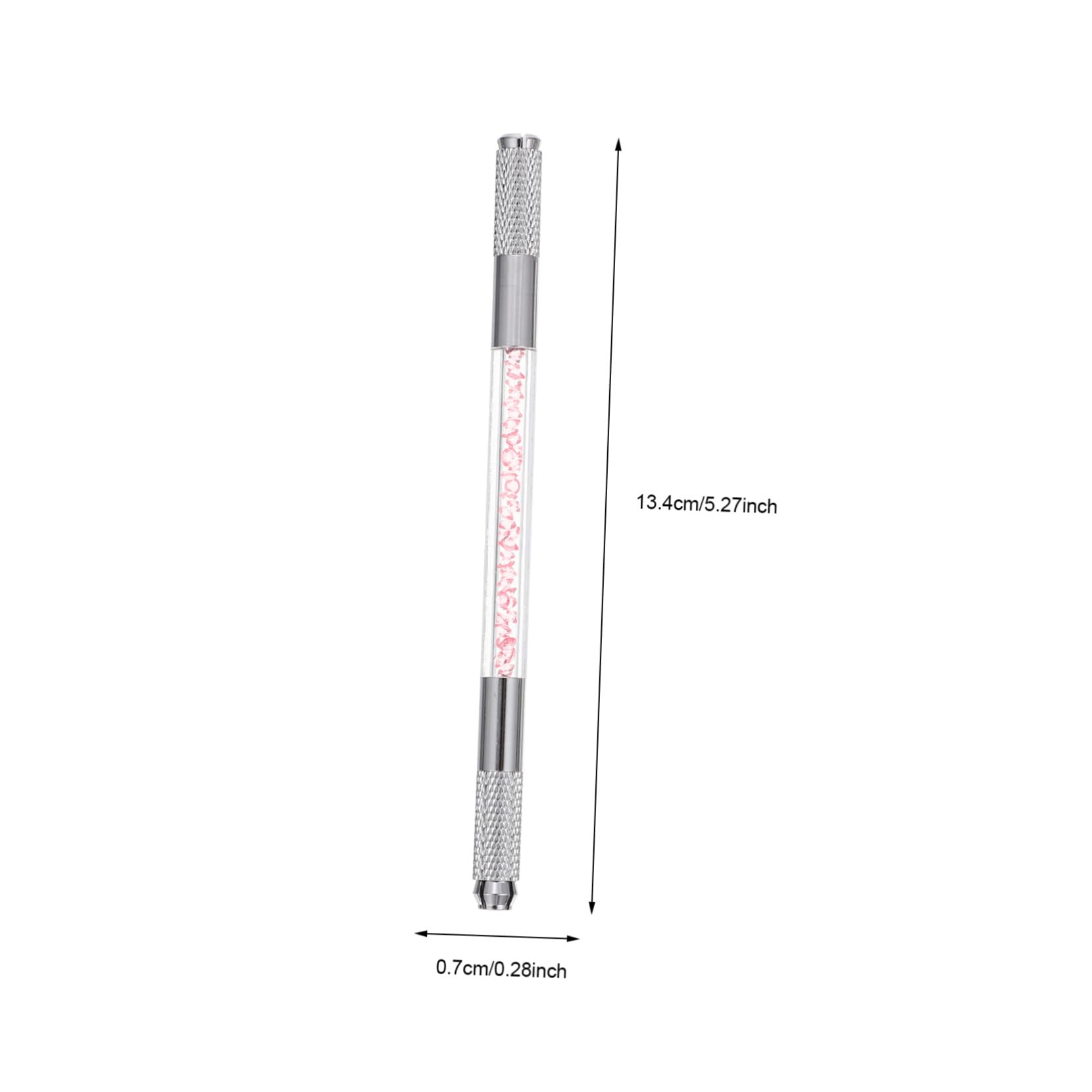 Wasserfester Microblading Augenbrauenstift und Abs Material 10 Stück mit Doppelseitigem Design für Anfänger und Erfahrene Anwender