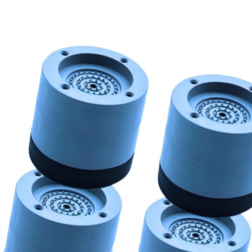 Pacote com 4 calços de borracha para pés de máquina de lavar, antivibração e anti-deslocamento, para