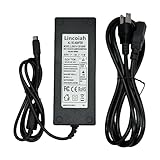 LINCOIAH 12V 4-PIN AC/DC Adapter for Synology DS1520+ DS1522+ DS1019+ DS923+ DS920+ DS918+ DS916+ DS723+ DS720+ DS718+ DS620slim DS423+ DS420+ DS418 DS416 DS415+ NAS Server Power Supply Cord Charger