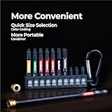 toolant Robertson Bits Set, Square Drill Bit Impact S2 Steel with Magnetic CNC Tips, 1/4" Hex-Shank, 1", 2"and 6" Long with Storage Box, 11pcs Robertson Bits #2, 0, 1, 3, 4 - Image 4