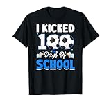 ho calciato 100 giorni di scuola - calcio maglietta