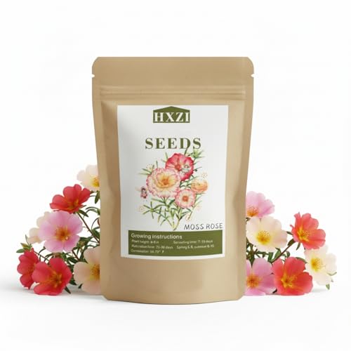 Moss Rose Seeds for Planting Outdoors, Pack of 10000 Portulaca