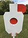 AR500 Steel Hostage Reactive IDPA 2/3 Shooting Target 3/8in 12X20 for T-Post