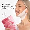 Mascarilla Facial V Line con PDRN de ADN de Salmón – Mascarilla de Colágeno Profundo para Mujer – Moldeador de Mandíbula con Retinol – Cinta Reafirmante y Firme para Cuello – Corrector de Papada para Lift Facial 10 Unidades (Paquete de 1) 4