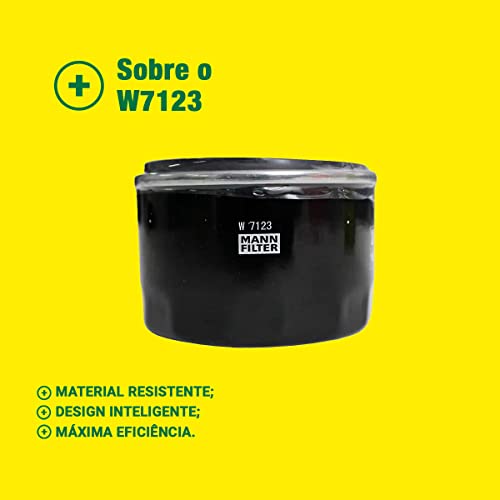 MANN-FILTER Original, Filtro do Óleo Blindado, W7123 para FIAT