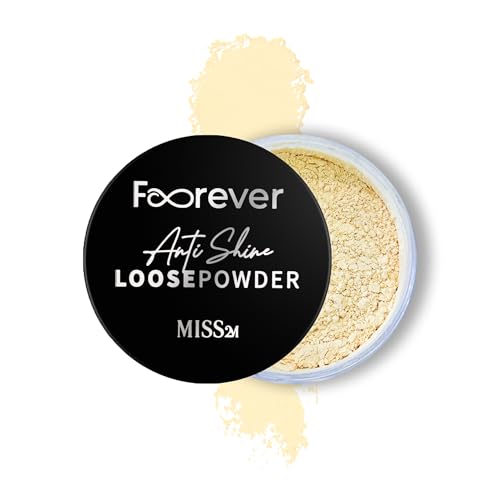 Forever Matte &amp; Blur Makeup Setting Powder with Anti-Shine Oil Control and Soft-Focus Skin Filter: 106 Sheer Banana, 0.53 Oz