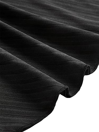 SOLY HUX Women's Goth Y2k Lace Trim Cold Shoulder Bell Long Sleeve Crop Tops3