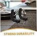 WHAMVOX 4pcs Wall Mounted Barbell Rack Durable Storage Hooks for Home -Saving Barbell Holder Easy Installation Fits Various Dumbbell Types for Fitness Enthusiasts