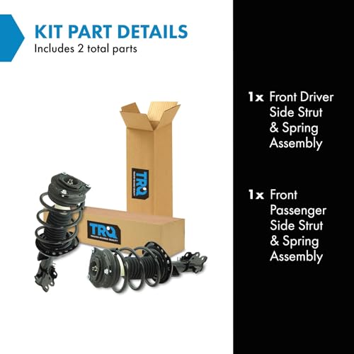 Image of TRQ Front Driver and Passenger Side Strut and Spring Assembly Set Compatible with 13-19 Nissan Sentra