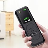 Detector de radiación nuclear, Geiger-Counter, Dosímetro portátil con pantalla OLED, Medidor de radiación recargable Medidor Radioactivo Monitor Probador (negro)