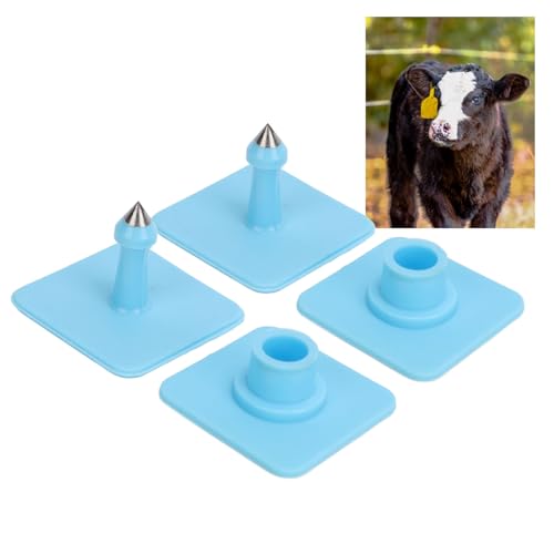 Etiqueta de Orelha Em Branco para Animais, Etiqueta de Orelha de Gado Flexível e Macia 100 Conjuntos