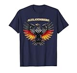 Novelty German Tourist Holiday Tshirt German Flag Altlandsberg Gift Idea For Men Women Kids Boys Girls Neuheit Deutsches Herz Touristen-Urlaubs-T-Shirt Ich liebe Altlandsberg Geschenkidee für Männer Frauen Kinder Jungen und Mädchen