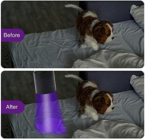 COSOOS Black Light UV Flashlight, 12 LED Handheld Black Light, Small UV Lights 395nm, Portable Pet Stain Detector for Dog Urine, Scorpions, and Bed Bugs.