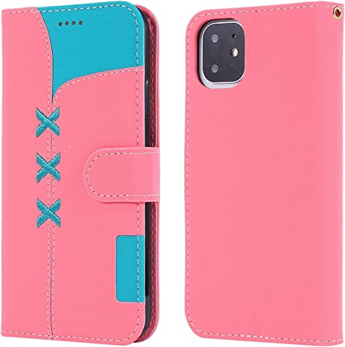 Étui iPhone 11 portefeuille en cuir avec béquille et fermeture magnétique