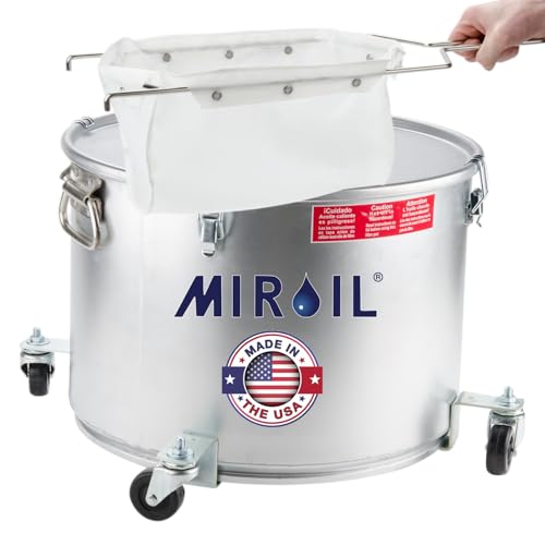 MirOil 7-Gallon Heavy Duty Steel Oil & Filter Caddy