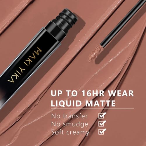 Image of MAKI YIKA Nude Lipstick for Women Colorstay Long Lasting Brown Lipsticks