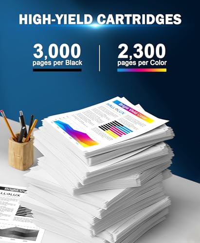 HALLOLUX TN247 TN243CMYK Toner Kompatible für Brother TN-247BK TN-243CMYK Toner für Brother MFC-L3750CDW Toner MFC L3750CDW DCP-L3550CDW MFC-L3770CDW MFC-L3710CW DCP-L3510CDW Drucker NFC (5er-Pack)