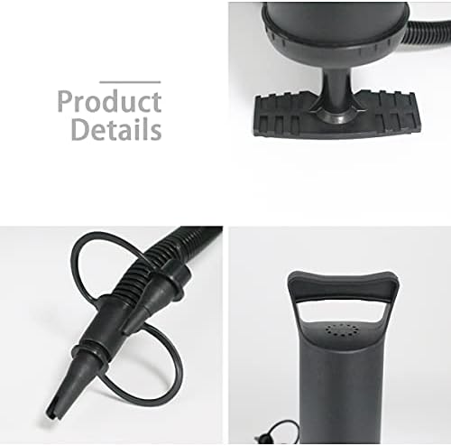 Air Hammer Inflation Pump  Heavy Duty Large Capacity Portable Manual Rapid Air Pump with Universal Adaptors to Inflate Deflate Camping Air Bed Pool Novelty Toys and Inflatables