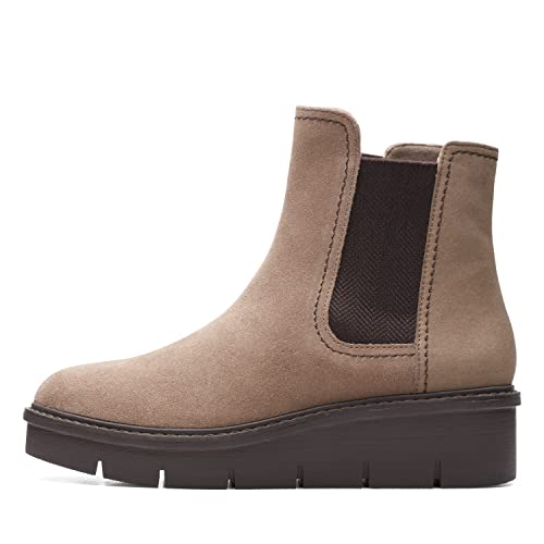 Bottine Chelsea Airabell Mid Clarks Femme chaussures compensées en cuir