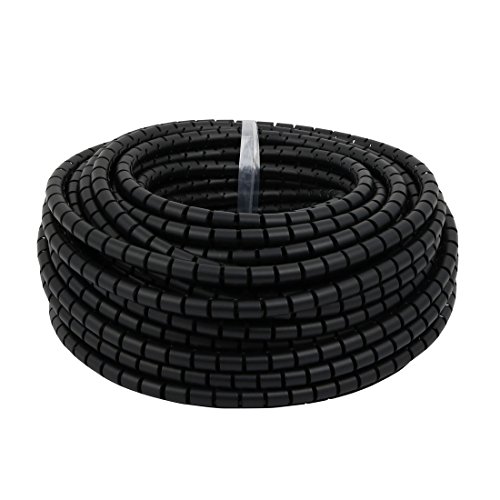 Aexit Filo avvolgente per cavi a spirale flessibile da 10 mm, diametro 25 metri, lungo con clip ID: 695709