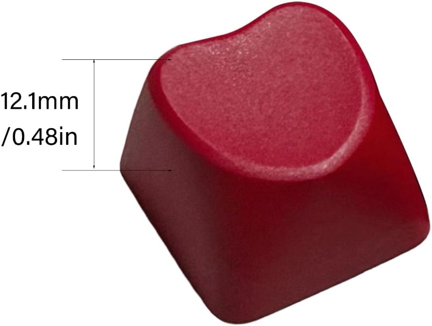 Unique Heart Shaped Keycaps Premium PBT 1U Height Keyboards Decoration image 5