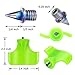 Nuolifee 1/4 Inch Track Spikes, 100 Pieces Steel Track Shoe Spikes Replacements and Spike Wrench for Sports Running Track Shoes Golf Spikes