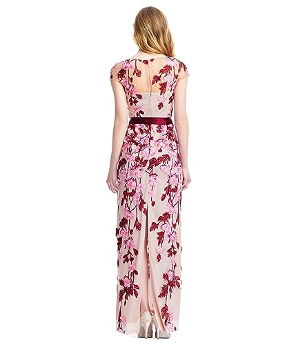 Adrianna Papell Womens Cascading Floral Colmn Gwn3