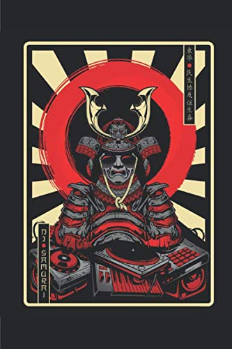 SAMURAI DJ NOTEBOOK: Dot Grid Notebook/Planner/Journal (6x9 inches) with 120 Pages