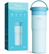 Paruu Portable Breast Milk Cooler, 304 Stainless Steel Breastmilk Chiller for 14–23H Cooling, 10-...
