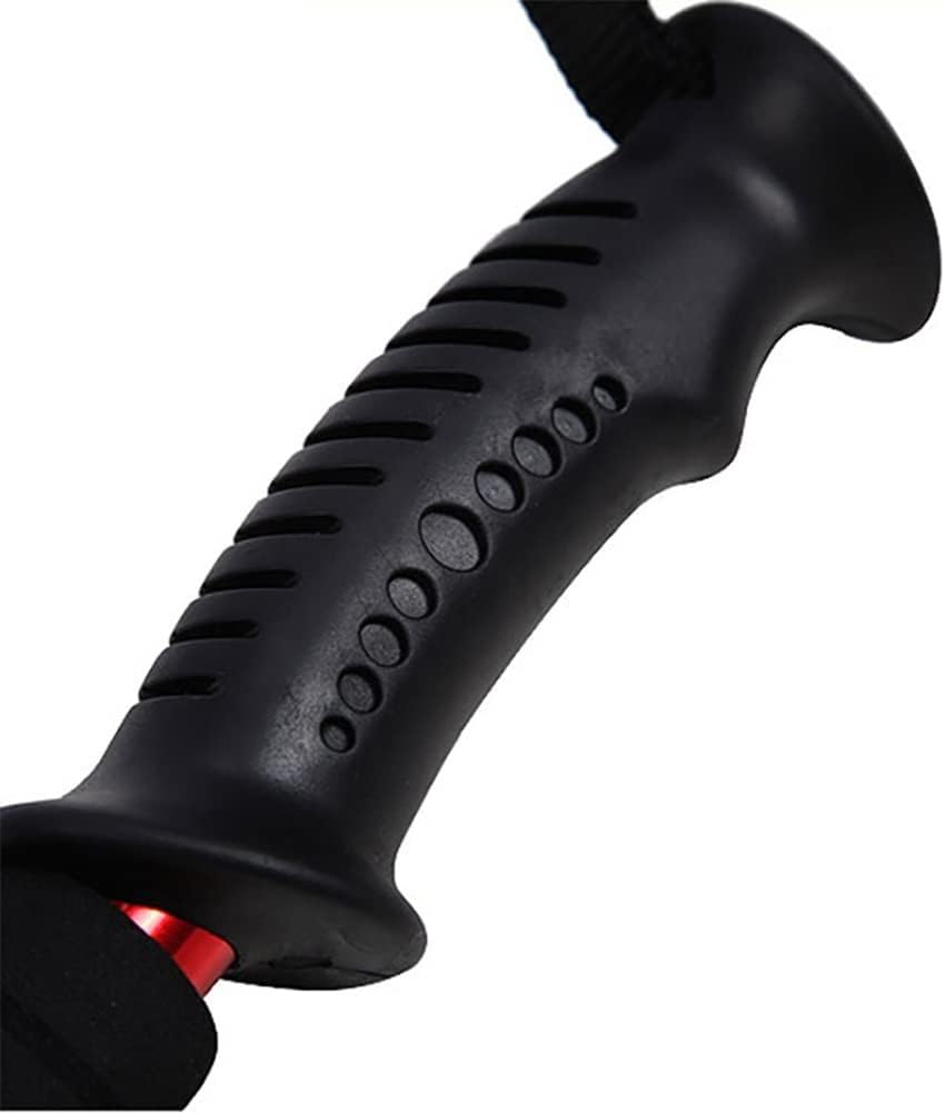 FLAA 2Pcs Telescopic Walking Sticks Camping Hiking Trekking Poles Climbing Hiking Canes Accessories Balancing Mobility Aid for Men & Women Elderly, Seniors & Adults-Black