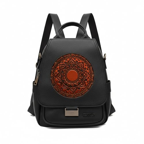 Sac à dos en cuir véritable compact pour ranger vos affaires de jour