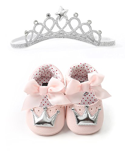 Infant Toddler Girls Birthday Shoes Soft Sole Anti-Slip Party Dress Shoes Prewalker