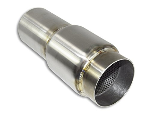 Stainless Headers Mfg. 3.5 X 4 Stainless Extended Exit Bullet Race Muffler - ...