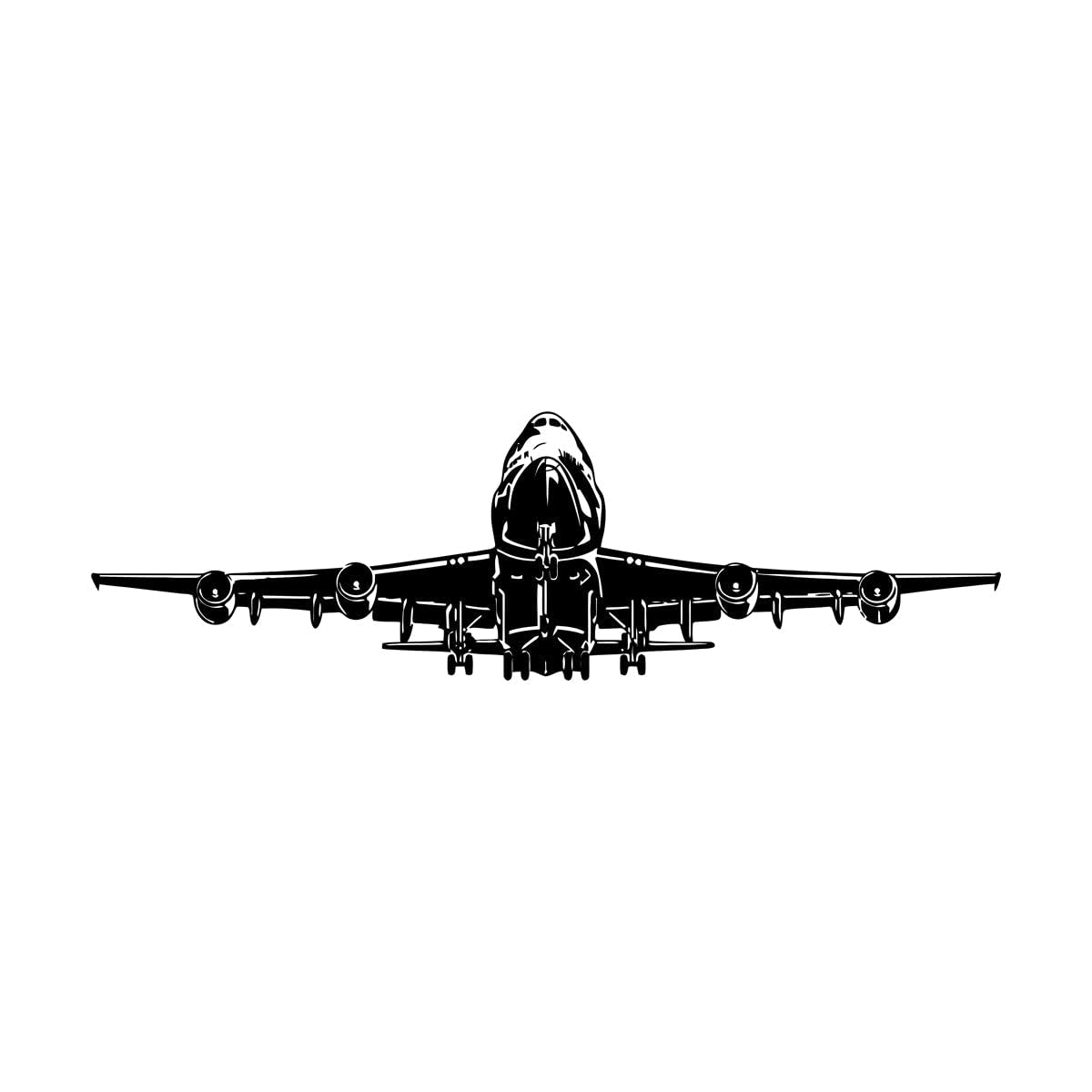 Airplane Vinyl Wall Decal Nursery Wall Art Kids Stickers for Boys Home Decoration Living Room Bedroom Garage Posters Small - 28x94cm — image 1