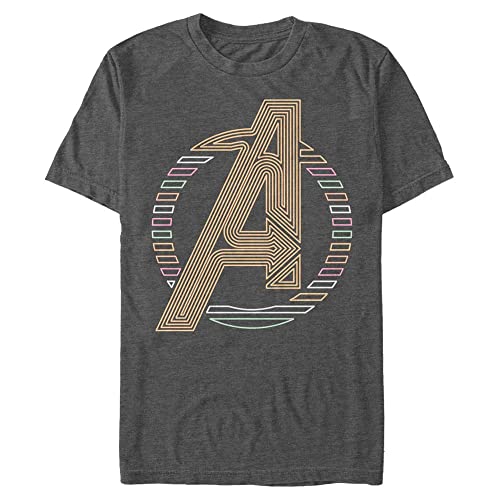 T-shirt Marvel Avengers homme taille 4XL manches courtes gris vêtements imprimés comics
