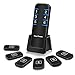 Key Finder Locator Item Tracker - Anti-Lost Wireless RF Smart Wallet Tracker 1 Transmitter 6 Receivers Support Remote Control Alarm Reminder 95db Sound Perfect for Purse Glasses Pet Phone Car Keychain