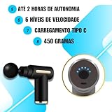 Kaxilu Massageador Elétrico Portátil - Massagem Miofascial com Vibração e Rolamento - Alívio da Dor e Terapia Muscular glide