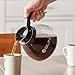 BUNN Coffee Pot Decanter/Carafe Black Regular - New Glass Design Shape - Ergonomic Handle - 12 Cup Capacity -