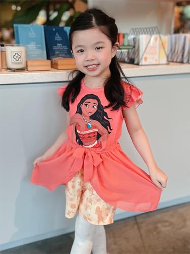 Image of Disney Princess Frozen Elsa Minnie Mouse Stitch Toddler Girl Romper With Skirt Overlay Summer Jumpsuit with Bow 2-6 Years