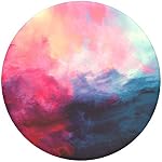 PopSockets PopGrip: Phone Grip and Phone Stand, Collapsible, Swappable Top, Cascade Water