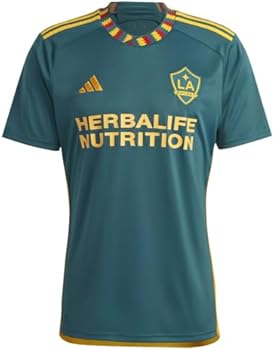adidas LA Galaxy Camisa masculina Away 23/24, Verde mistério/Team