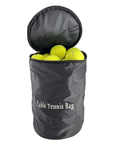 Tennis Ball Bag Portable Tennis Ball Basket 45 Capacity Tennis Balls Storage,Tennis Basket for Tennis Training,Tennis Balls Storage Bag,Baseball Ball,Table Tennis or Pickle Ball Bag Storage(Black)