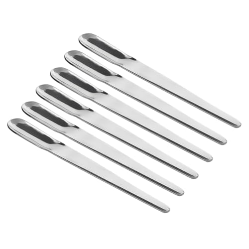 CHICAMPERA 6piezas Cucharillas Café Pequeñas De Acero Inoxidable Para Espresso Postres y Bebidas Diseño Ergonómico y Uso Multifuncional Hogar y Cafeterías De Unidades